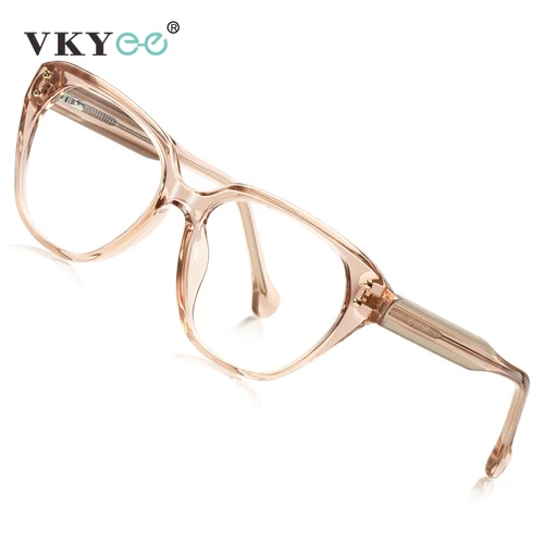 Imagen 2 del producto VKYEE, gafas de lectura con luz azul y mariposa simples y a la moda para mujer, gafas fotocromáticas personalizables para miopía, prescripción LS101