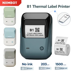 Portable Niimbot B1 Wireless  Label Maker Adhesive Sticker Printer Labeling Machine for 20-50mm Labels