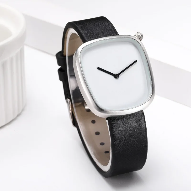 Couple Unisex Watch for Men Women Quartz Watches Ladies Simple Minimalist Reloj Male Clock Unusual Conceptual Shaped Wristwatch