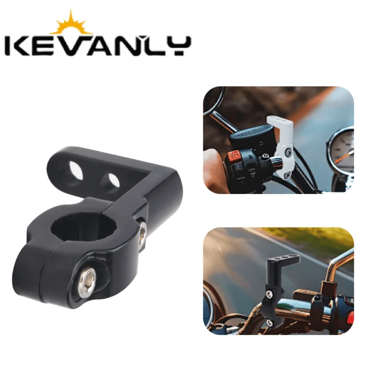 1/2Pcs Universal Car Motorcycle Headlight Clip Bracket 3-Hole Extension Bracket for Truck ATV Led Work Light Pole Installation