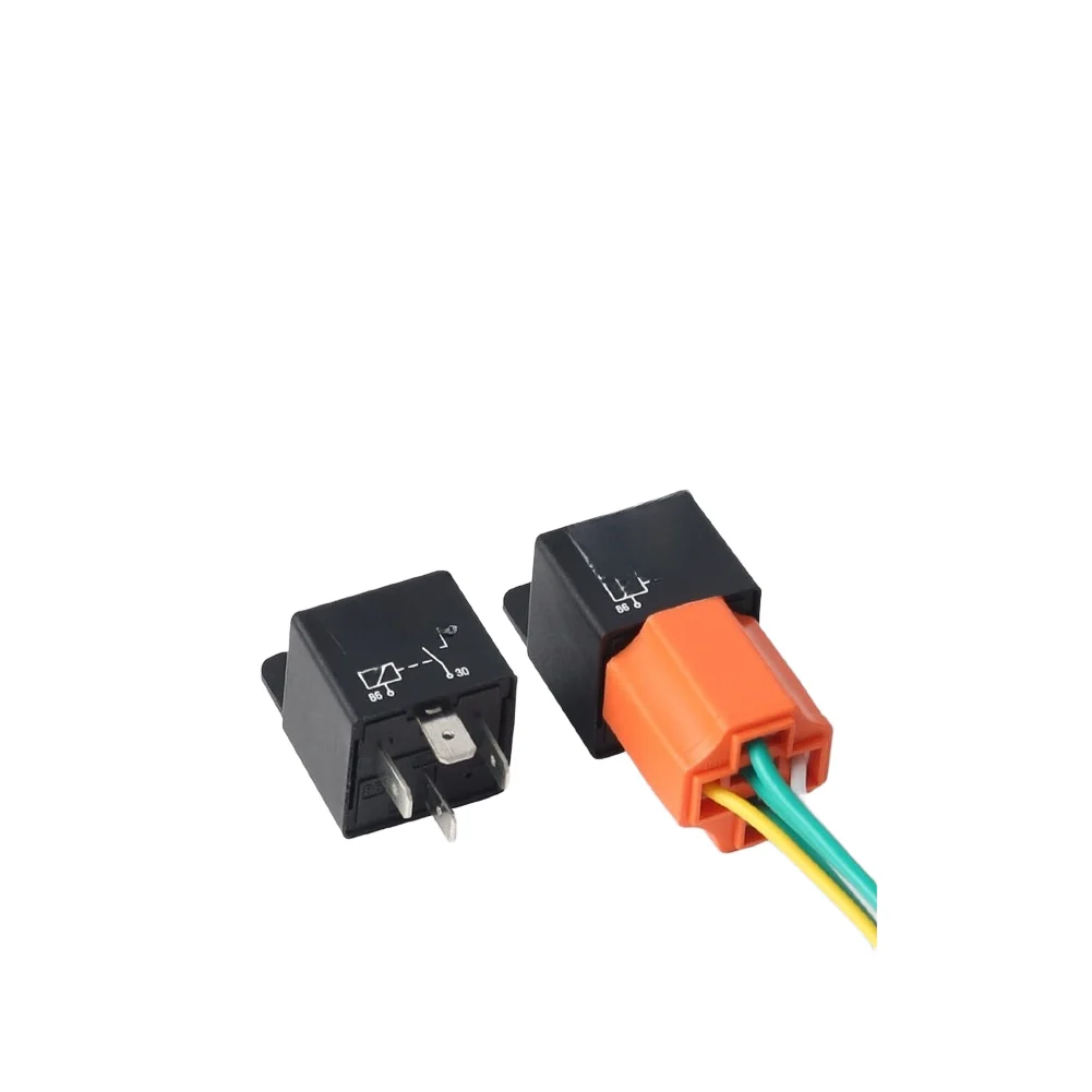 DC12V-72V 40A Relay with All-Copper Connector Assembly Silver Alloy Contact Points and Flame Retardant Housing Material