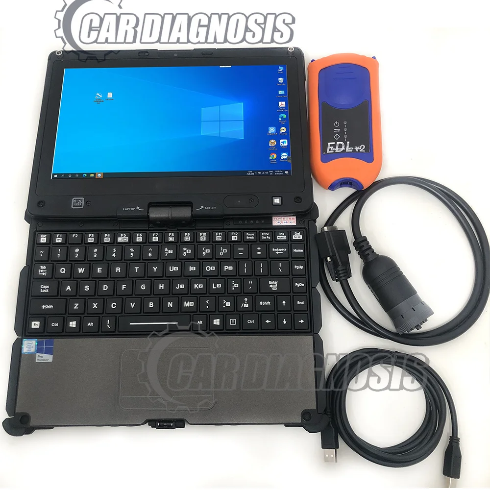 for V2 AG CF Agricultural Construction Equipment Commercial and Consumer for EDL V2 Diagnostic+Getac V110 laptop touchscreen