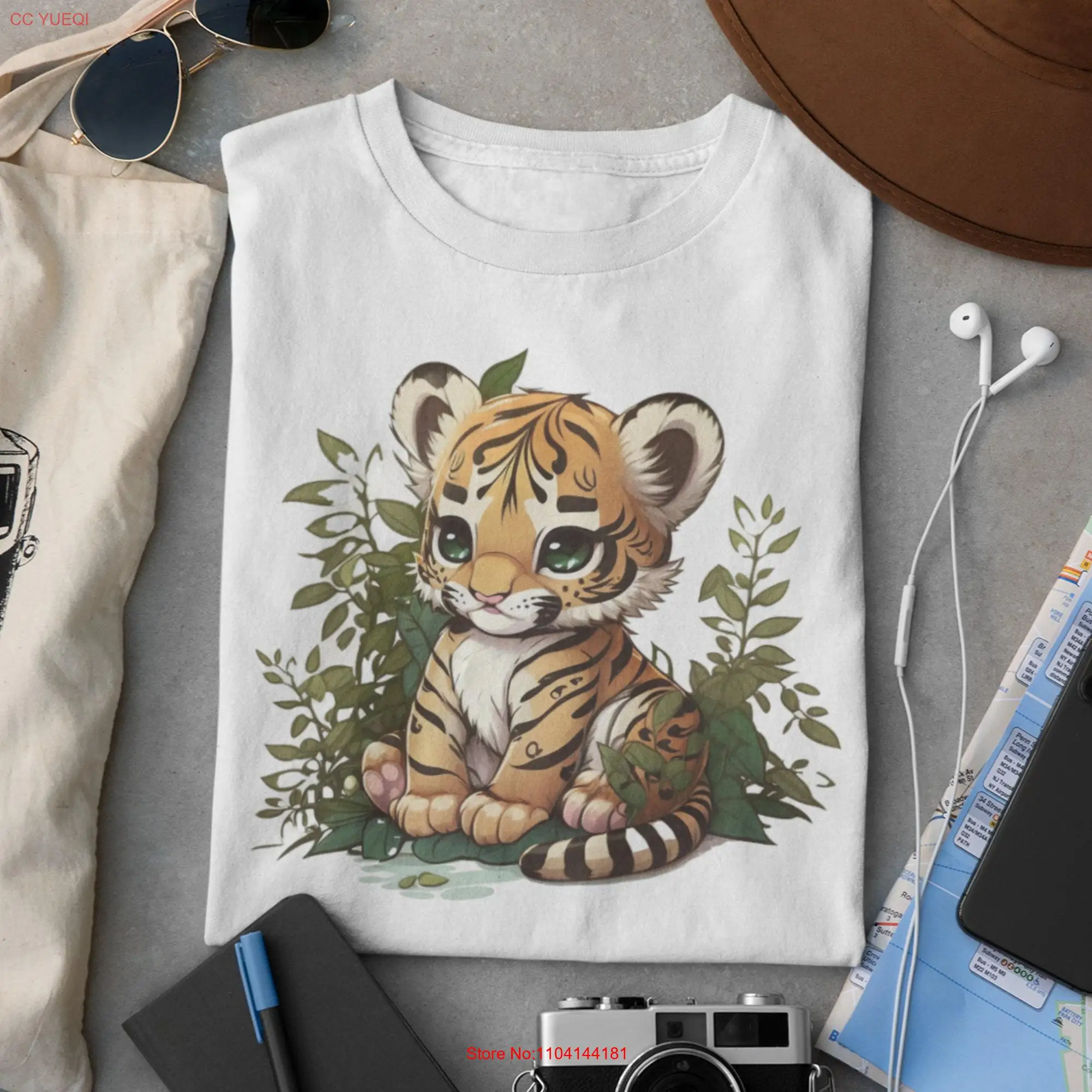 Wildlife Tiger graphic tee unique and adorable nature themed t shirt for adults unisex cute baby Plus Sizes too