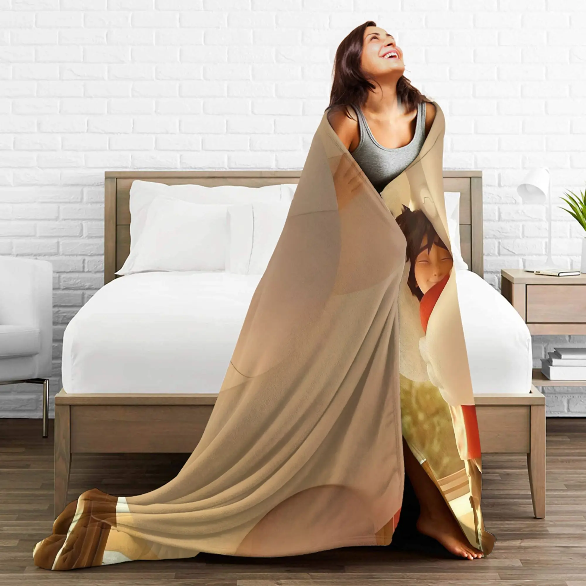 كبير بطل Baymax درع الفانيلا البطانيات هيرو حمادا خمر رمي بطانية ل أريكة الفراش صالة 150*125 سنتيمتر خفيفة الوزن #3