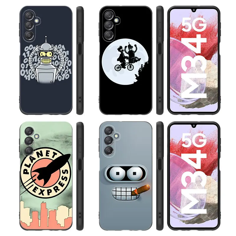 F-Futuramas Cute Phone Case For Samsung Note 10 Lite 20 Ultra M04 M13 M32 4G M14 M15 M23 M33 M34 M42 M52 M53 M54 M55 5G M11 M12