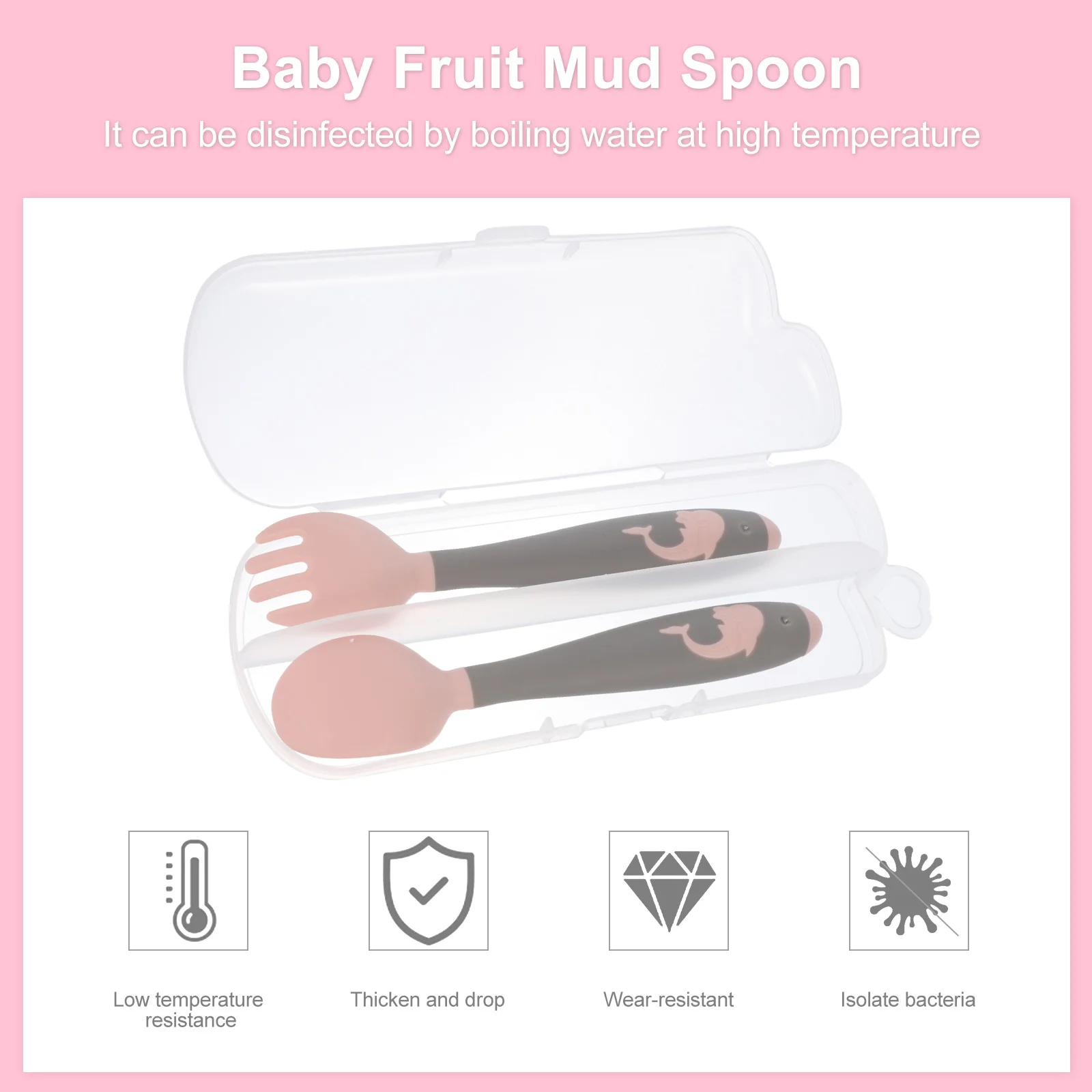 

Spoon and Fork Set Cutlery Toddlers Forks Feeding Utensils Suite Infant Pp Training