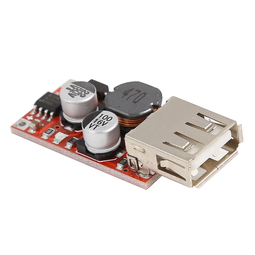 DC-DC HW-676 9V/12V/24V do 5V ładowarka obniżona moduł zasilania 3A wyjście USB Regulator ładowarka samochodowa Buck tabliczka znamionowa