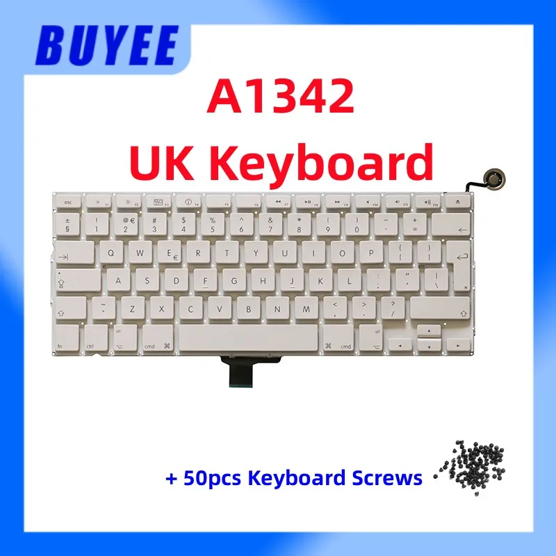 Original New A1342 UK Keyboard For MacBook Unibody 13.3