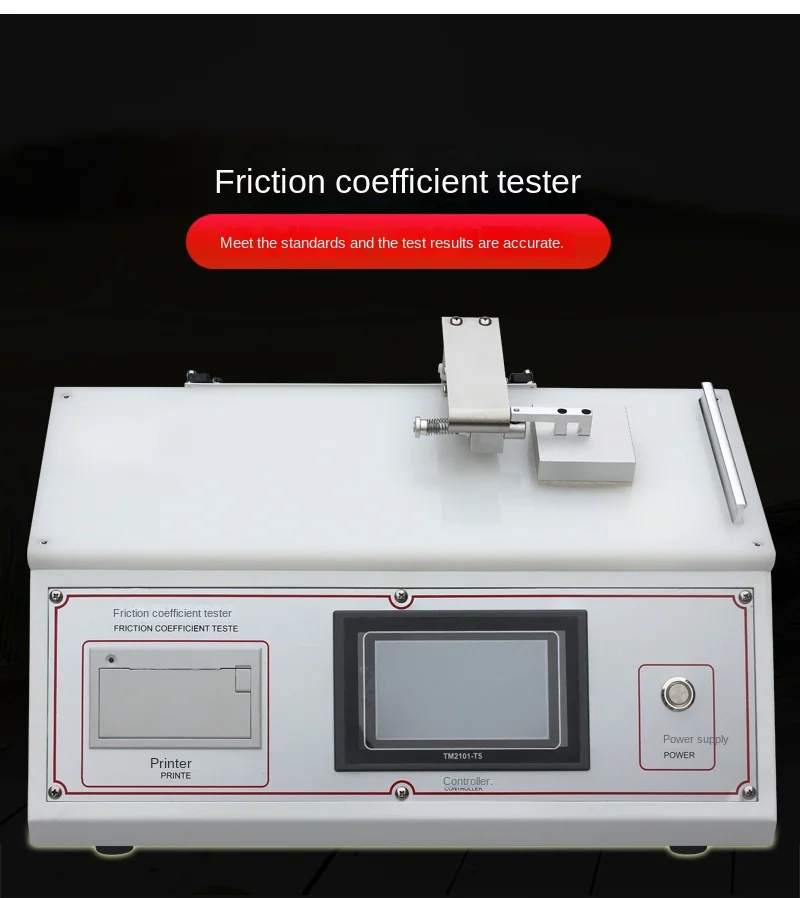 Friction Coefficient Tester Friction Coefficient Test of Fabric Frictionmeter Film Paper Coating