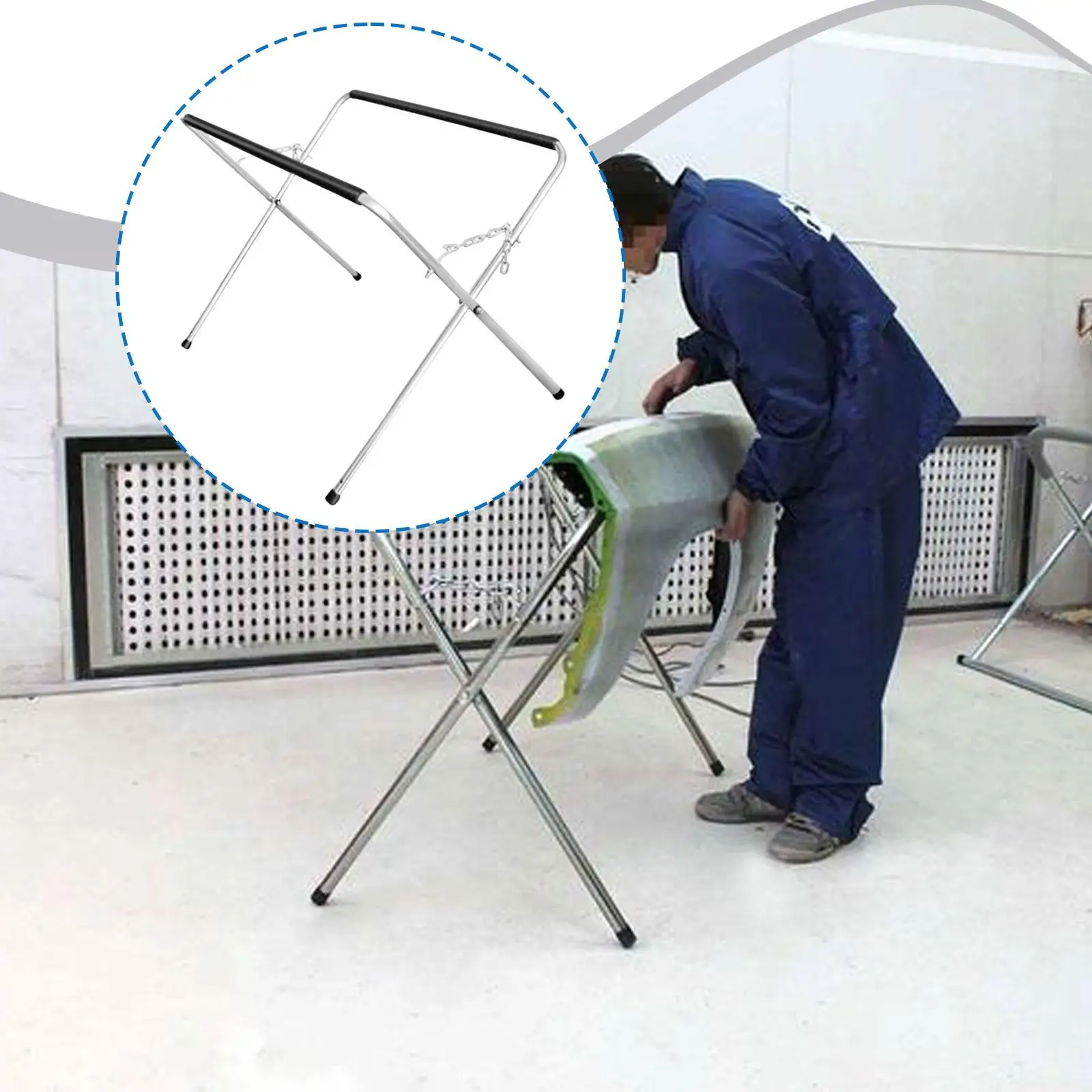 

Регулируемая подставка для покраски автомобильного бампера, складная подставка для ремонта, многопозиционная регулируемая стойка для краски автомобиля