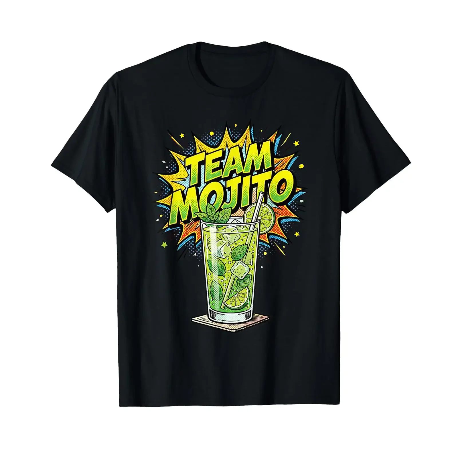 Stag Party Team Mojito Cocktail for Bartender T Shirt vintage Washed graphic Breathable Comfortable Stretched Soft homme