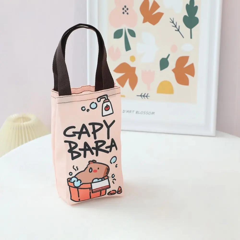 Capybara-Bolso de lona multiusos con dibujos animados, bolsa portátil bonita para paraguas al aire libre, gran oferta