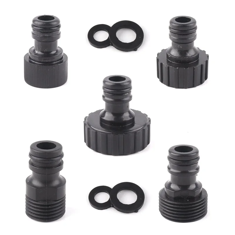 3pcs Plastic Female And Male Thread Garden Hose Connector Garden Quick Connector Faucet Hose Connector Repair Water Tap Adapter