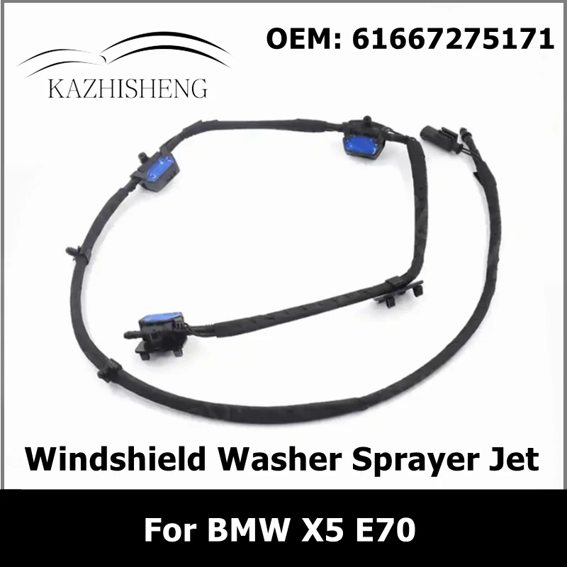 Windshield Washer Pulverizador Jet, Cadeia Bico pára-brisas, 61667275171, 61664849598 para BMW X5 E70