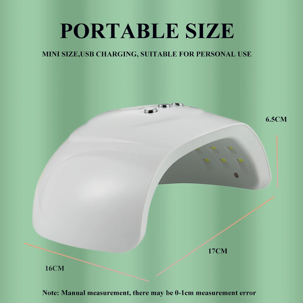 48W Draagbare Usb Nail Droger 24 Stuks Kralen Uv Led Nagellampen Uv Licht Voor Nagels Gel Polish Droogmachine Manicure Salon Tool