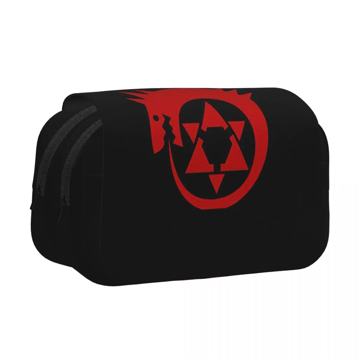 Fullmetal Alchemist Ouroboros Homunculus Symbol Pencil Cases Pencil Pouch Hard Shell Leather Large Capacity Pen Box Pencil