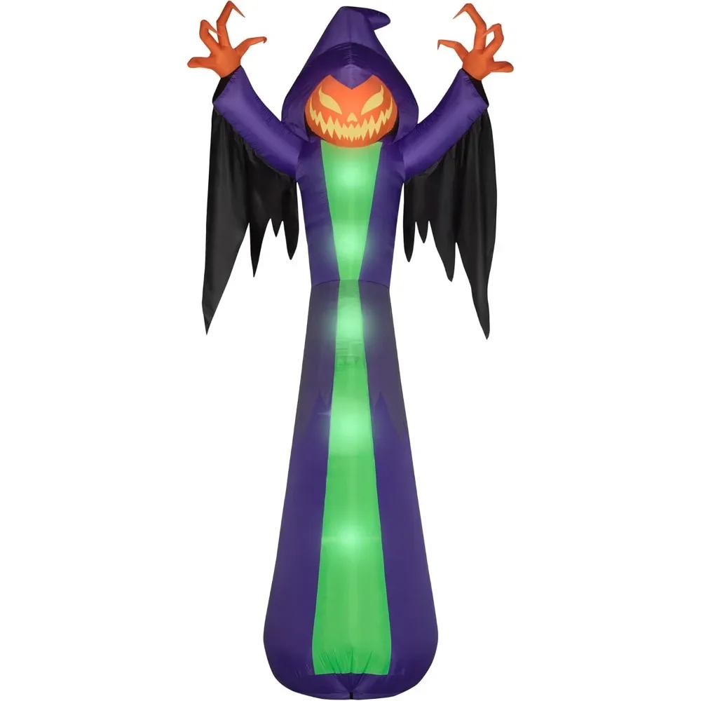 

Halloween Decoration 18' Airblown Inflatable Halloween COLOSSAL Pumpkin Decoration 18’ Tall x Over 7 ½’ Wide x Over 4’ Deep