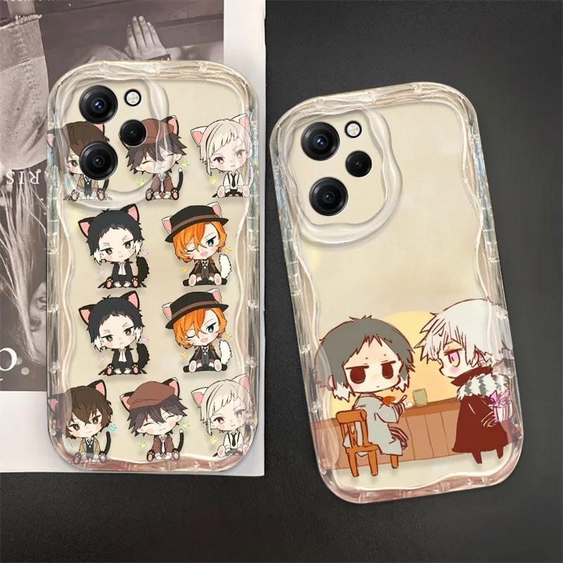 Bungo Stray Dogs Cover For Xiaomi Redmi Note 13 12 12Pro 11 10 Pro POCO F4 X3 X4 GT X5 X6 Wave Oil Phone Case