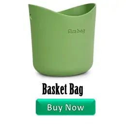 Tanqu New Drawstring Canvas Fabric Inner Pocket Lining for Obasket Obag Handbag Insert for O Basket O Bag
