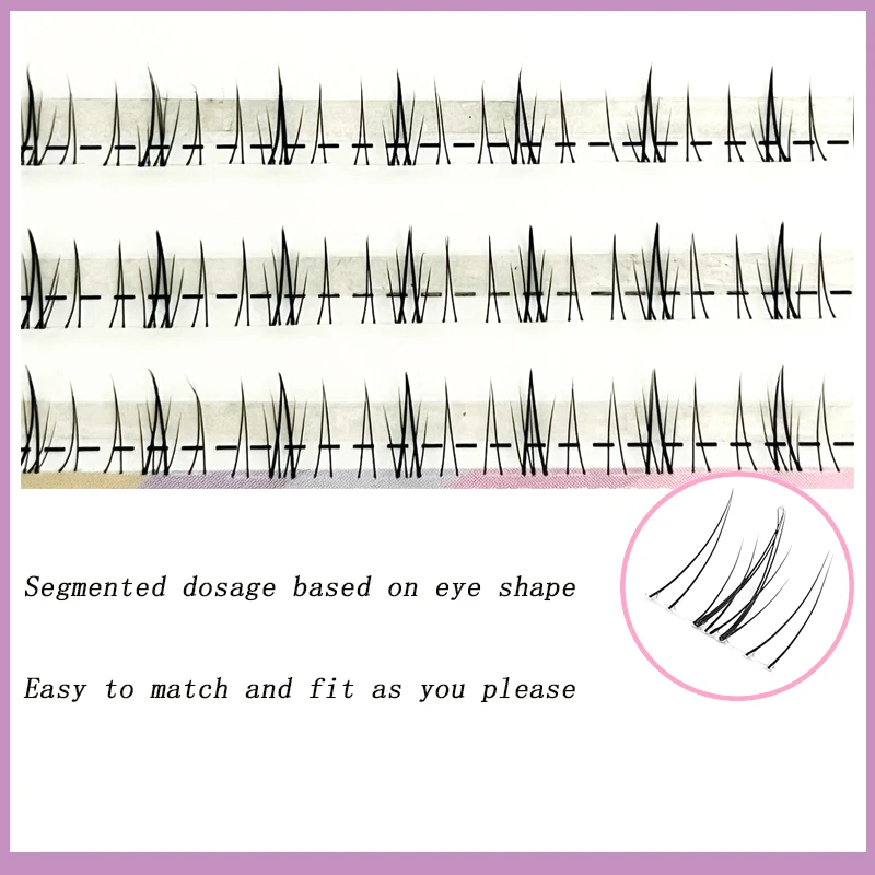 Handmade DIY fake eyelashes  segmented little wildcat lower eyelash novice eyelash tool