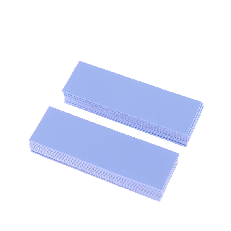 10Pcs M.2 Thermal Pad 6.0 W/mk Conductivity Reusable Silicone for GPU Heat Dissipating Conductive Cooling Pad Efficient
