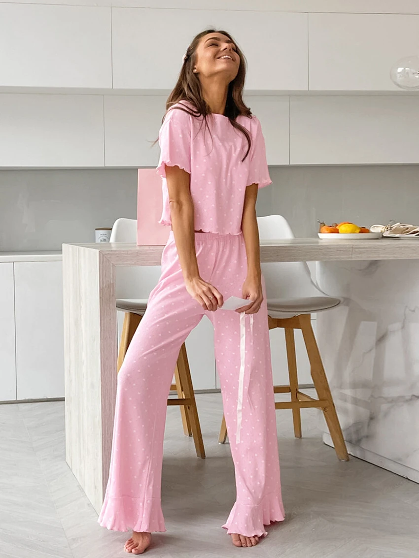 marthaqiqi-casual-women-pajama-suit-o-neck-sleepwear-sexy-crop-top-nightgowns-short-sleeve-nightwear-pants-printing-home-clothes