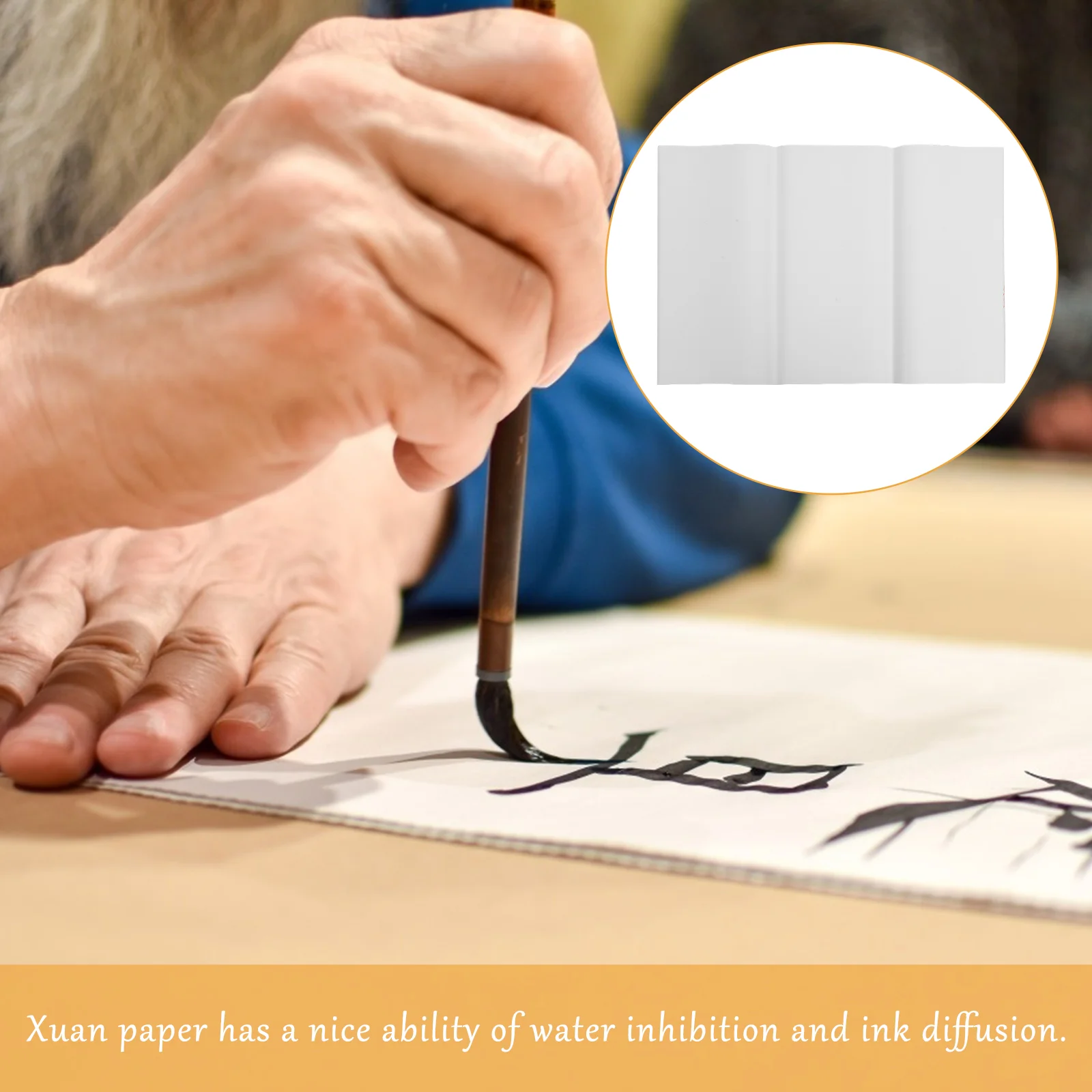 100 Sheets Raw Rice Cardboard Painting Paper for Writing Xuan Calligraphy Decoupage Chinese Drawing Reliable White