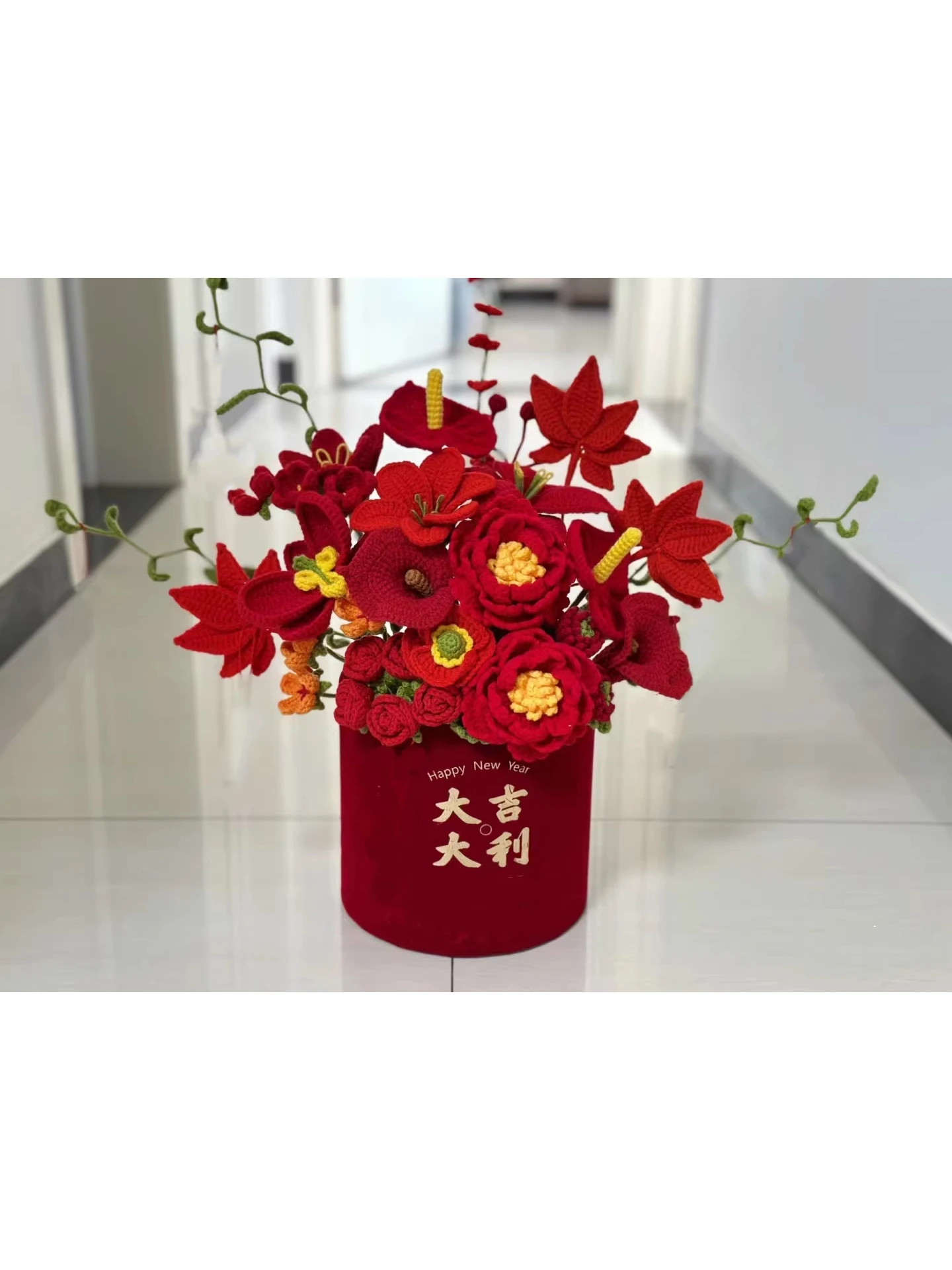 新年手作りdiyかぎ針編み糸材料キット初心者向け雪の妖精ブランドウールフックギフト学習パッケージ