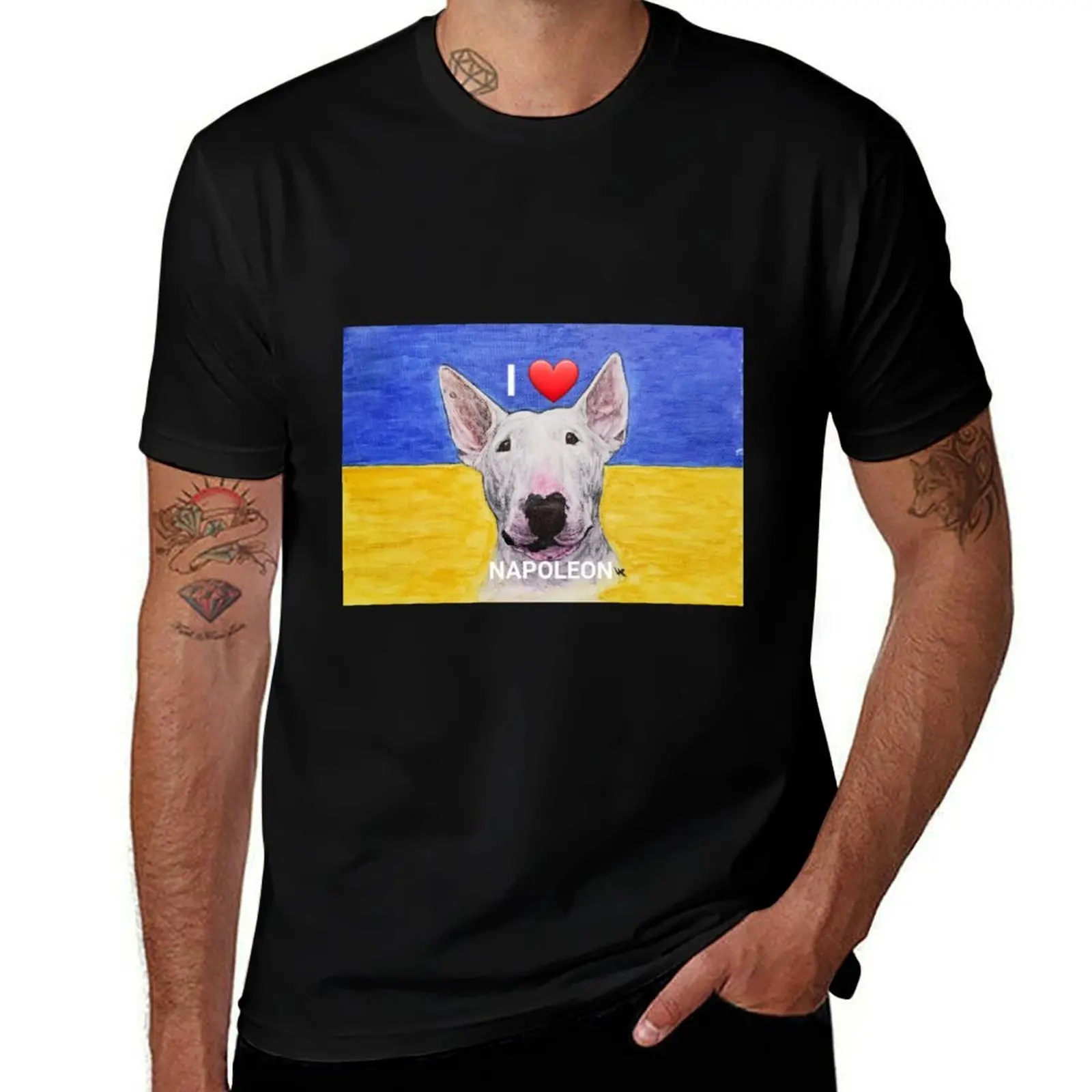 Bull terrier Napoleon T-Shirt funny t shirts man T-Shirt
