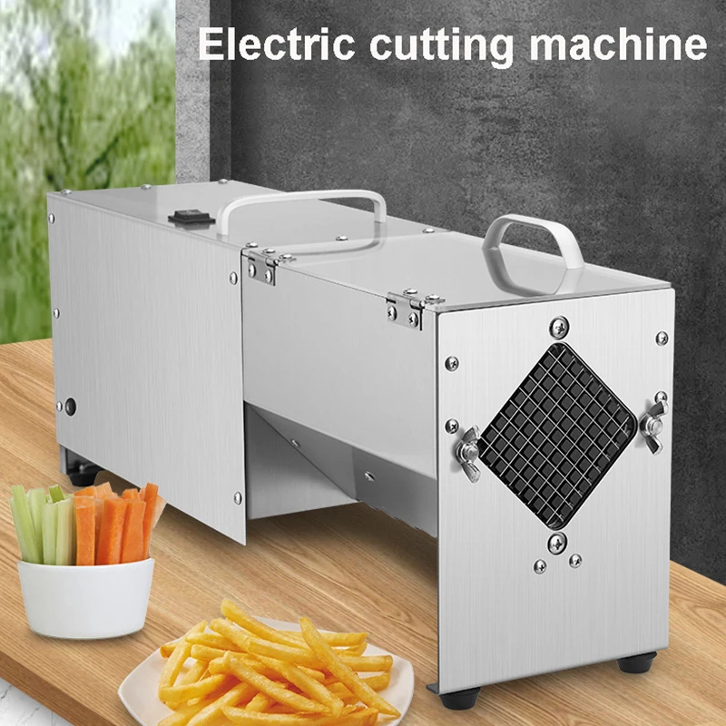 

Stainless Steel French Fry Potato Chips Cutters 7mm/10mm/14mm Multi-function Electric Cutting Machine for Cucumber Carrot