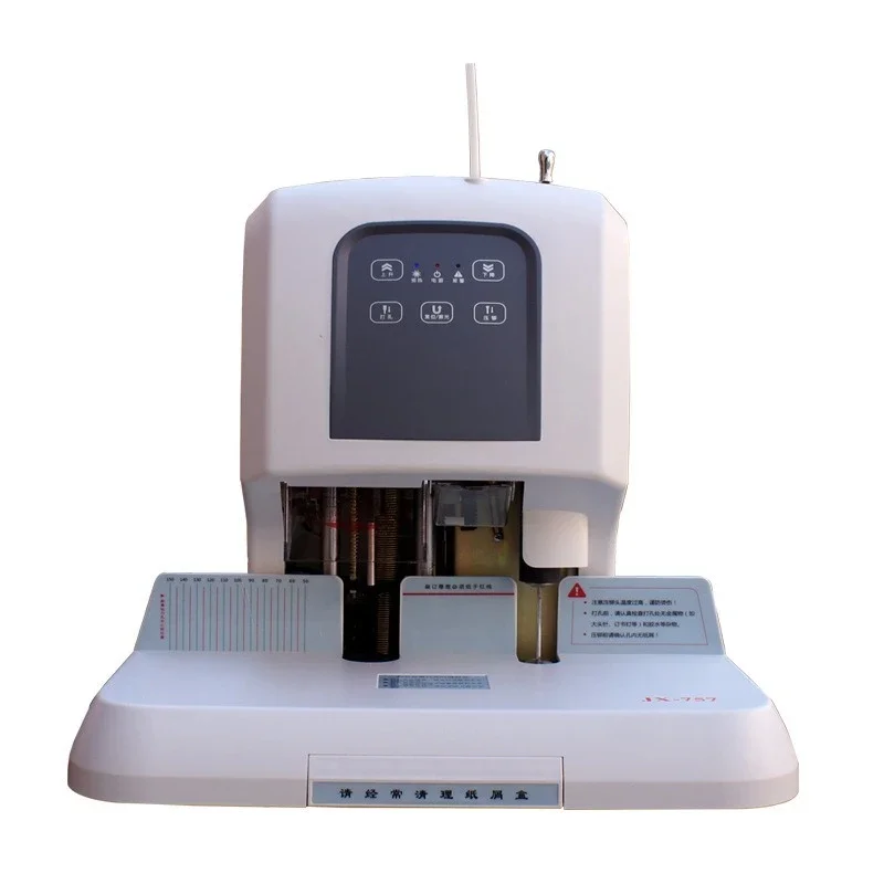 Máquina de Encuadernación Automática para Contabilidad Financiera, Perforadora Eléctrica, Remachadora y Encuadernadora de Tubos