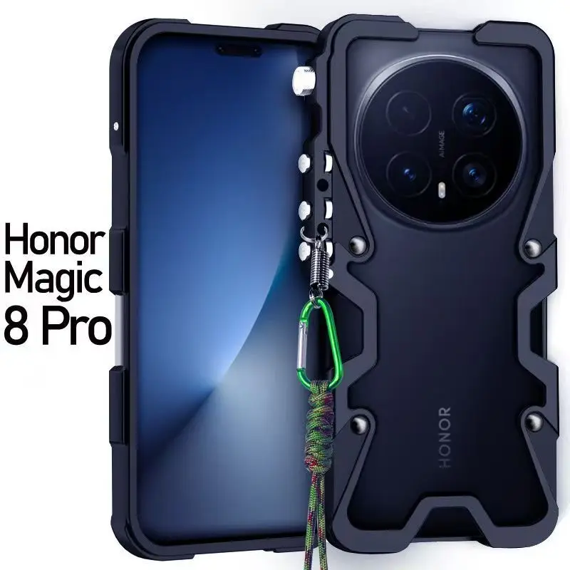 

Case For Honor Magic 8 Pro Case Aluminium Alloy Metal Borderless Phone Cover For Honor Magic 7 6 5 4 Pro Bracket Cooling Shell