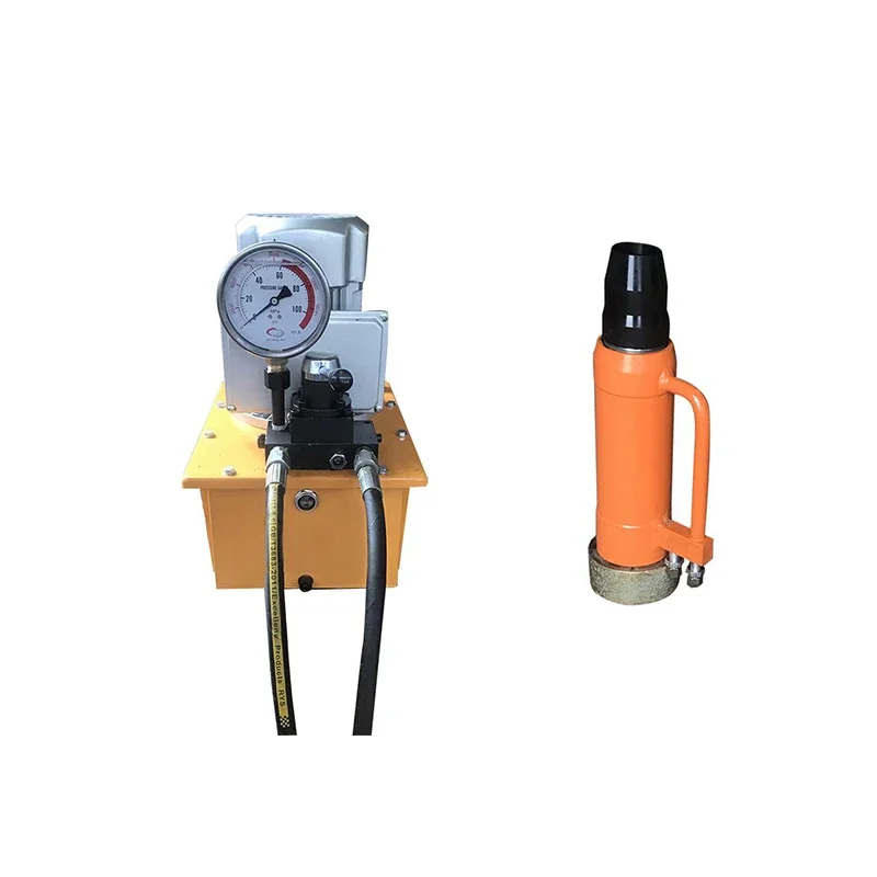 

Prestressing hydraulic jack 25ton 27ton 30ton hydraulic single Strand hollow jack with separate pump