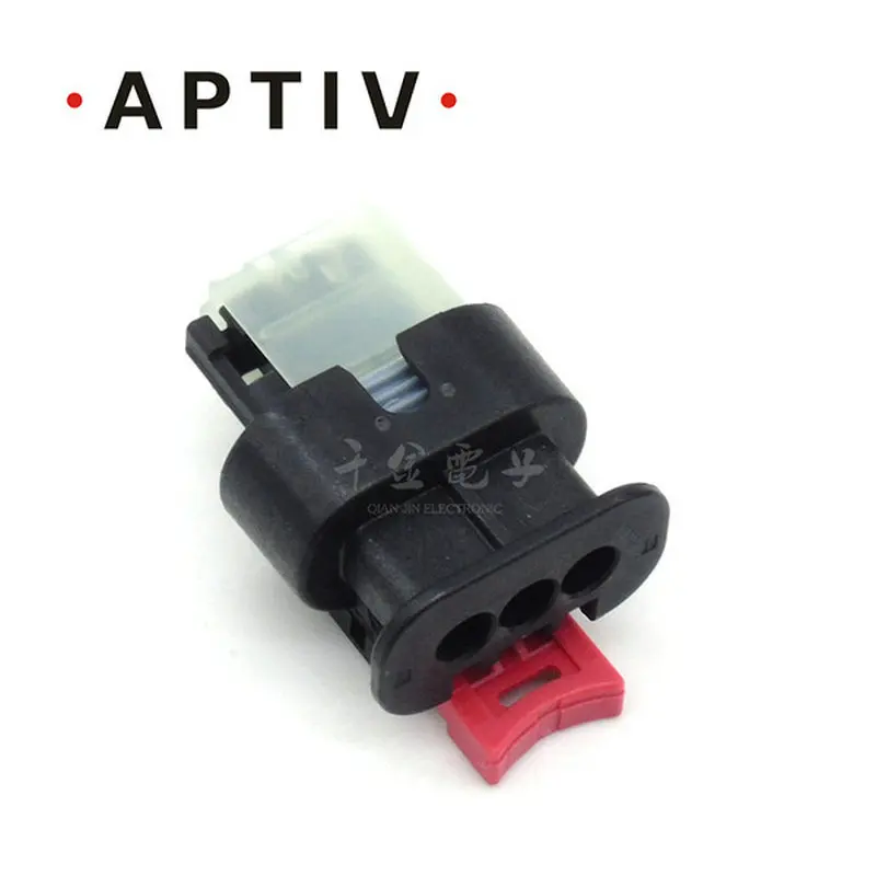 20PCS  Aptiv original connector 35126370 3P female shell 3 Way F CTS 120 Short Shroud Sealed