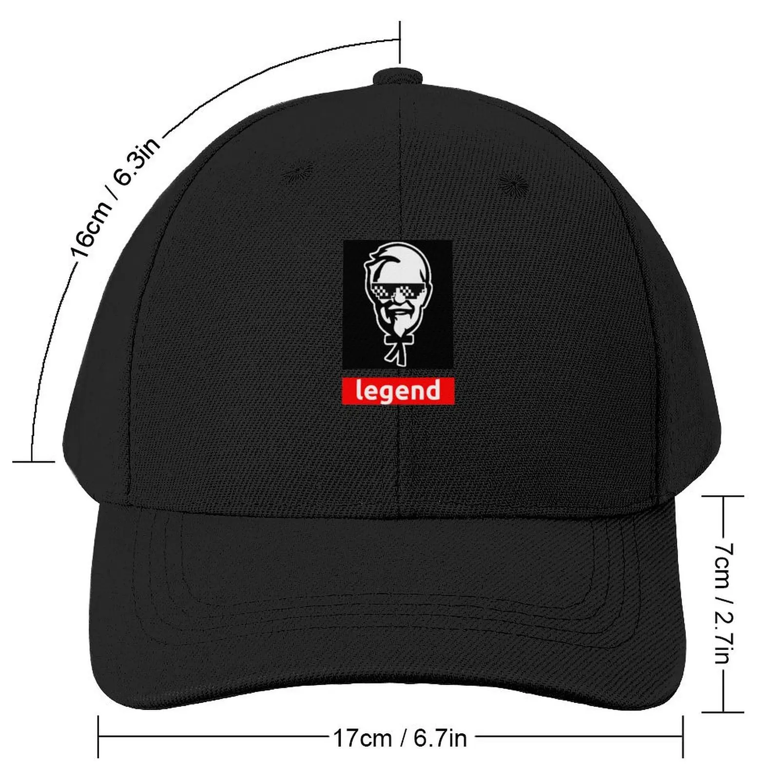 Colonel Sanders - Famous Figure Legend Baseball Cap derby hat Sun Cap Military Tactical Cap tea Hat Hats Man Women's