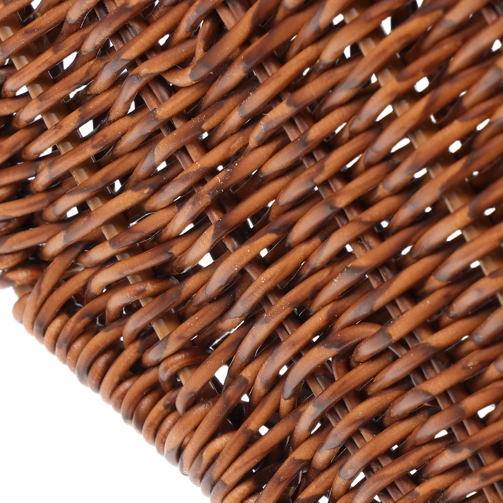 Immagine 4: Portaombrelli in Plastica con Design in Rattan Intrecciato, Organizzatore per Ingresso Interno, Portaombrelli per Hotel e Uffici