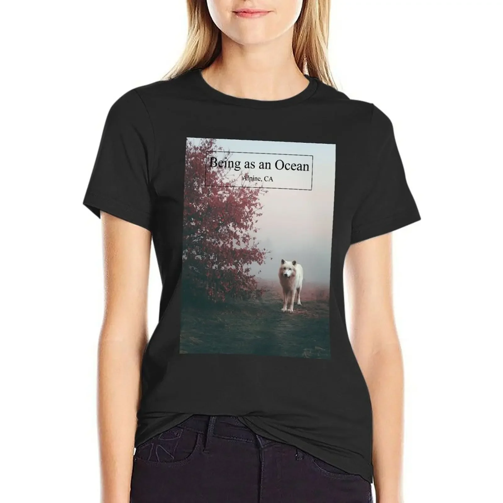 

Being as an Ocean T-Shirt cute clothes animal print female Female clothing tops for Women