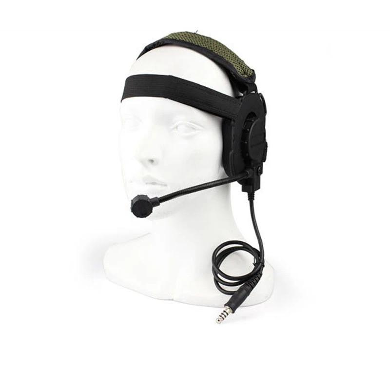 New Style Tactical Headset Head-wearing Combat Communication Headsets for CS Games Hunting Airsoft Headphone Use with PTT
