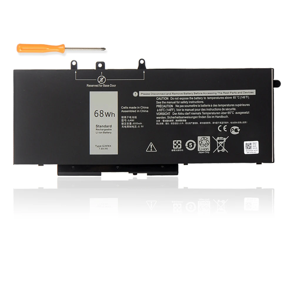 LUSONBAY GJKNX 7.6V 68WH Laptop Battery For DELL Latitude E5480 5580 5490 5590 For DELL Precision M3520 M3530 Series GD1JP
