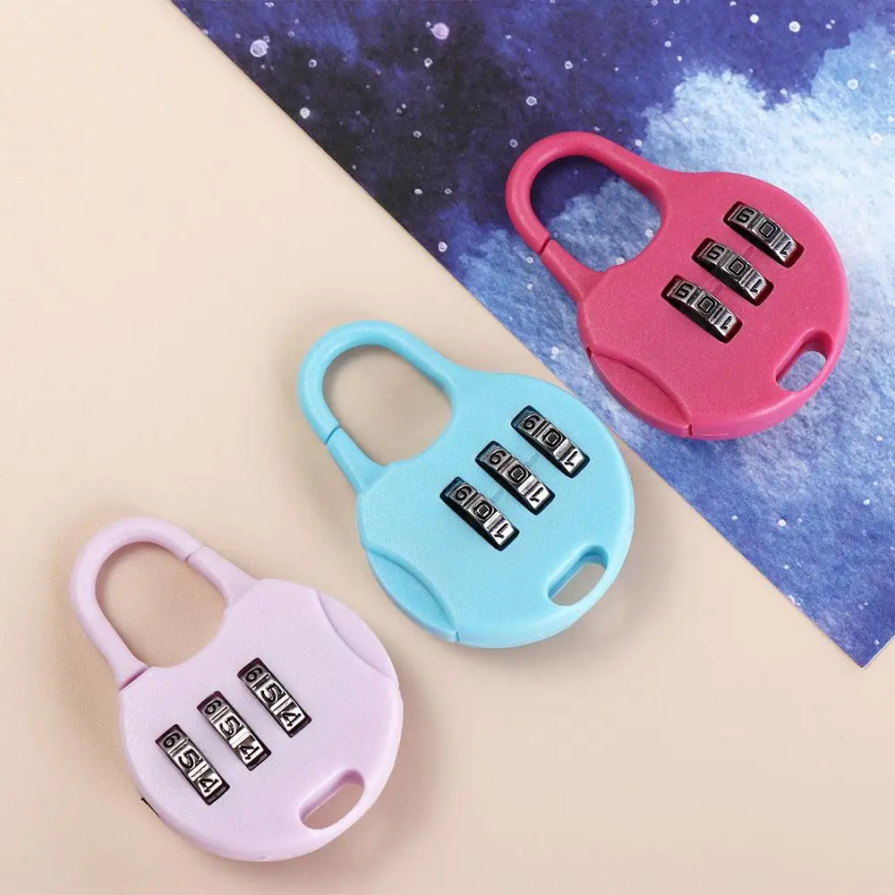 Plastic Password Combination Lock Luggage Travel Lock Combination Padlock Padlock 3 Digit Gym Drawer Lock Digit Locks Toolbox