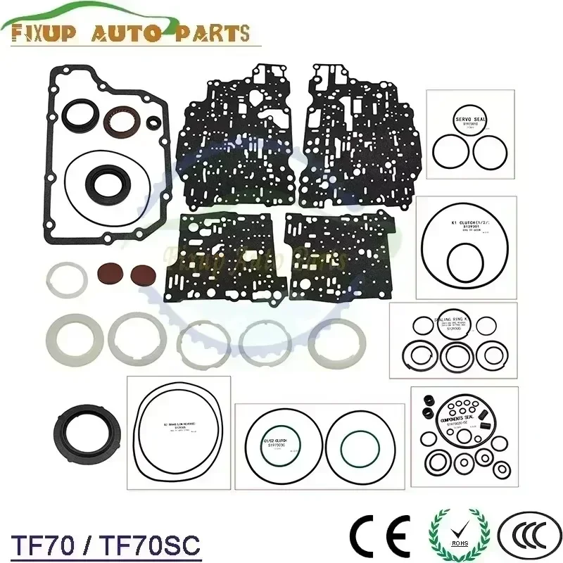 

TF70SC TF70 Automatic Transmission Overhaul Rebuild Kit Friction Plates Brake Seals Clutch Gaskets For CITROEN PEUGEOT K197900C