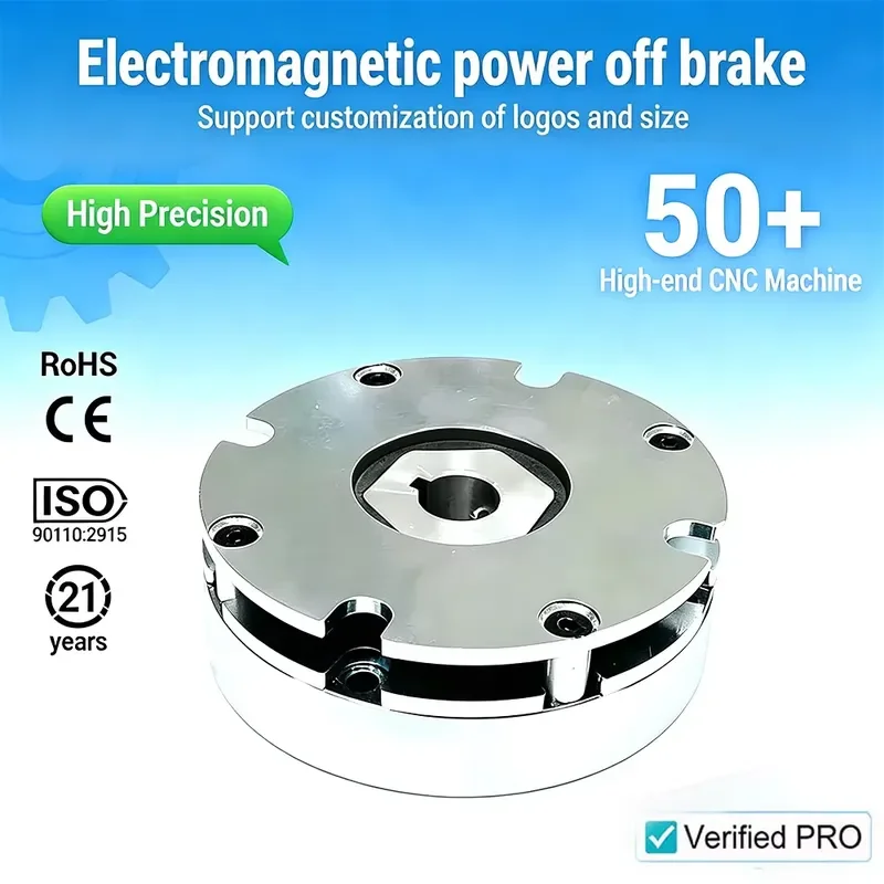 High Precision DC24V Spring-applied Brake Micro Electromagnetic Brake 200Nm - Static Torque, 2kg Force (Tianji, OEM)