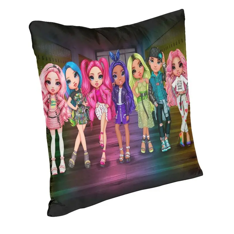Luxury Rainbow High Winter Break Cushion Cover Velvet Throw Pillow Case Decoration Pillowcase