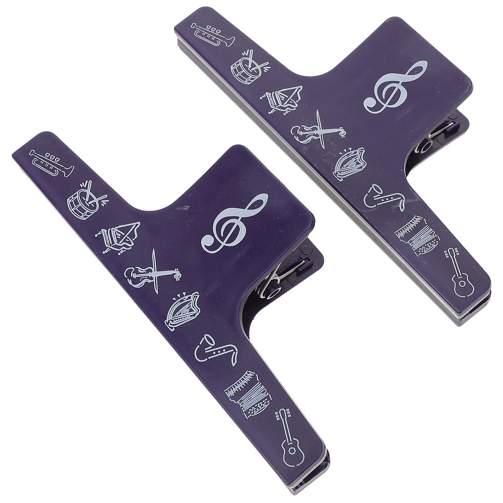 

2 Pcs Music Sheet Holder Clip Adjustable Tension Durable Lightweight Piano Guitar Accessories Sheet Music Page Holder