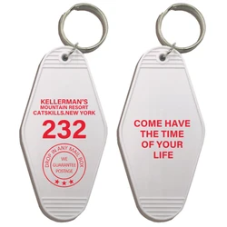 KELLERMAN'S MOUNTAIN RESORT CATSKILLS HOTEL KeyChain Keyring Tag Key Chains TV Show Office Fans Funny Accessory Custom logo
