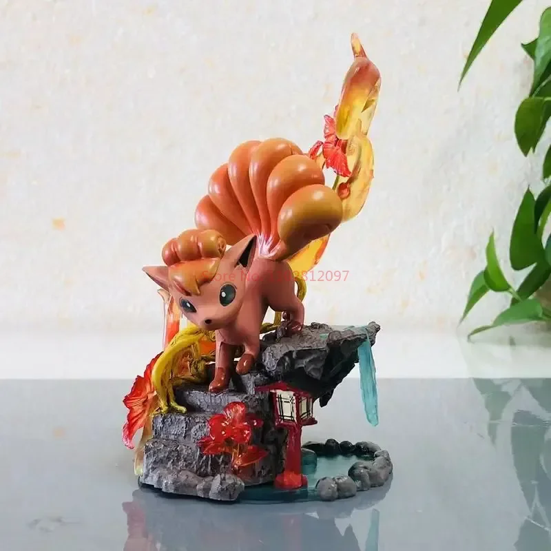 البوكيمون شخصيات كرتونية Alolan Vulpix بولي كلوريد الفينيل تمثال عمل الشكل تمثال تحصيل نموذج زينة زخرفية اللعب هدية الكريسماس