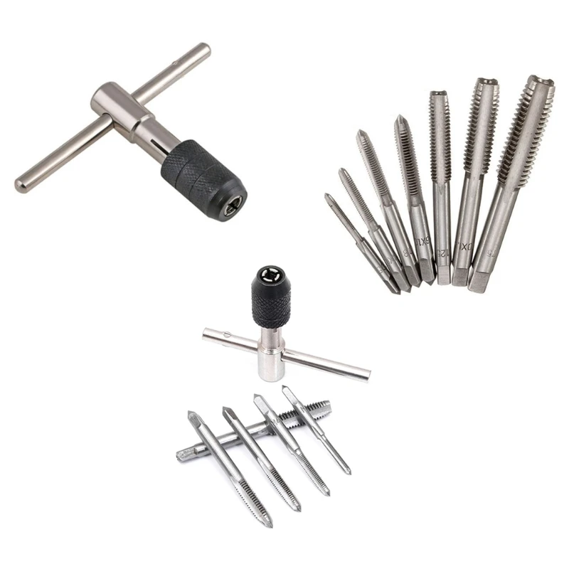 Adjustable T Type Machine Hand Tap Wrench Screw Thread Taps Reamer High Quality Screw Extractor Tap Holder Hand DIY Drop ship