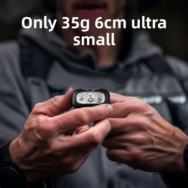 Super Bright Mini Headlamp - Waterproof LED Headlight with Sensor Control for Fishing & Camping