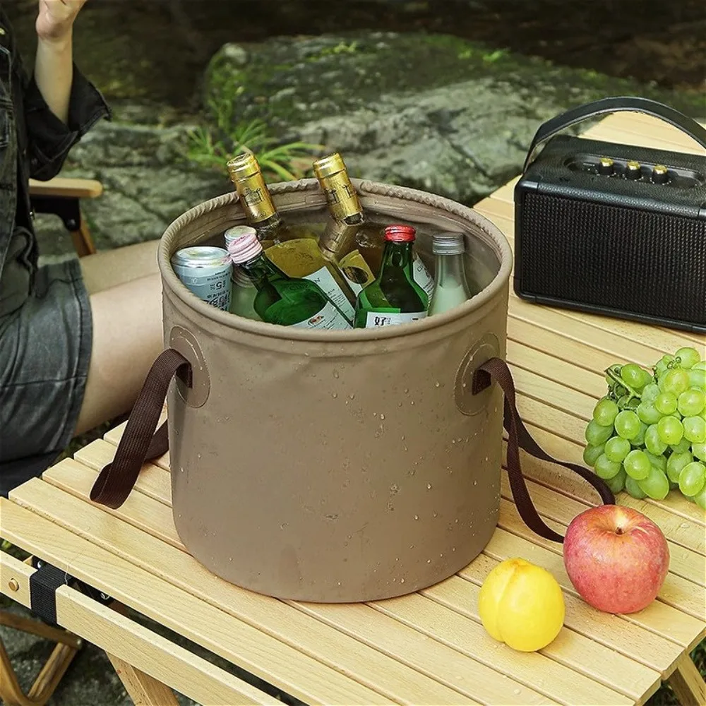 

Water Storage Bag Outdoor Travel Camping Folding Bucket Portable Bucket Large Capacity Vegetable and Fruit Washing Bucket