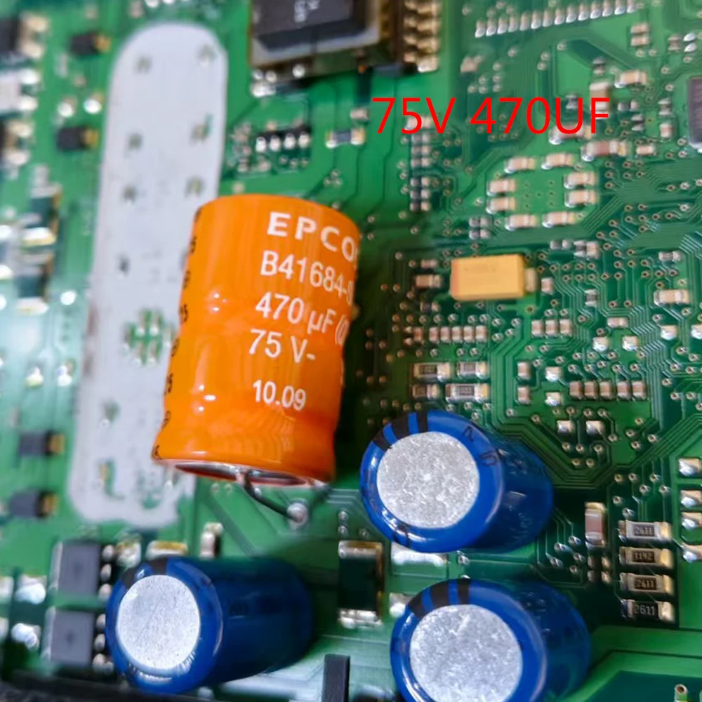2PCS ECU computer board 470uF/75V axial high-temperature cathode electrolytic capacitor axial 29x18 φ